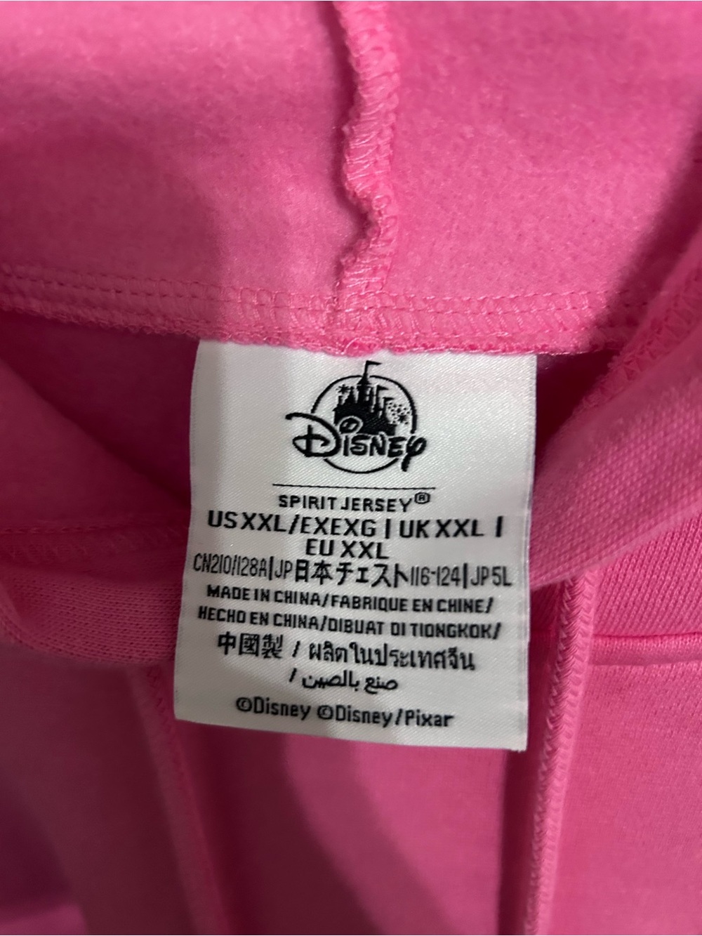 NWT Disney Parks 2023 Pixar Toy Story LOTSO PINK Hooded Spirit Jersey Hoodie XXL - Picture 3 of 5
